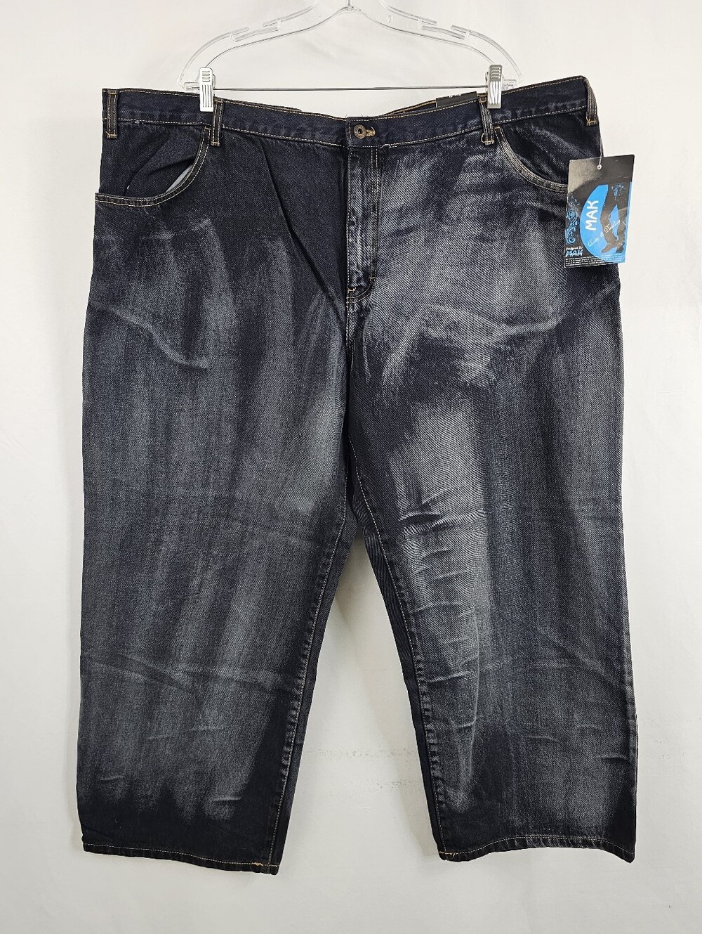NWT Designed By MAK Men's Relaxed Fit Big & Tall Jeans, Sz 50/30